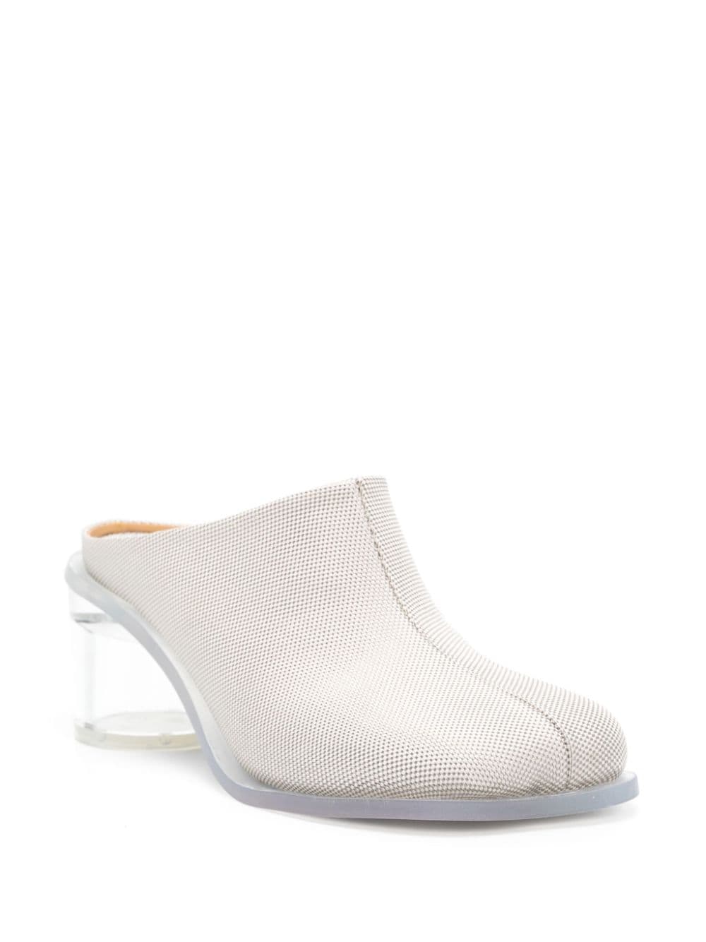 Shop Mm6 Maison Margiela Anatomic Transparent 60mm Mules In Neutrals