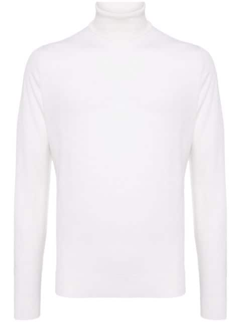 John Smedley roll-neck wool jumper