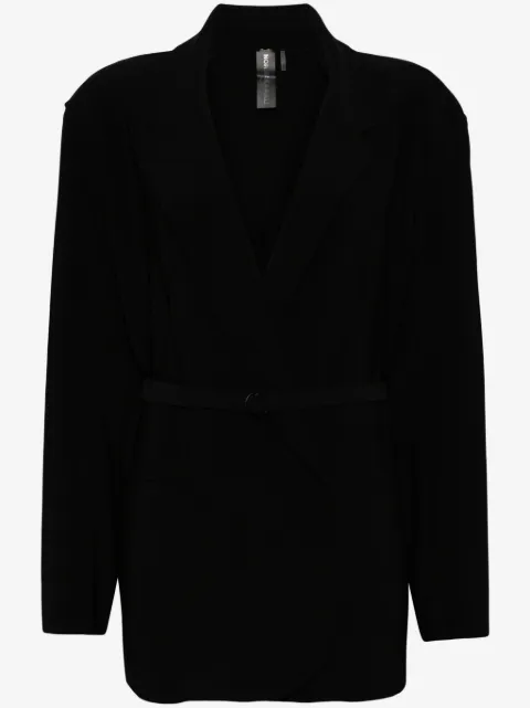 Norma Kamali belted double-breasted blazer