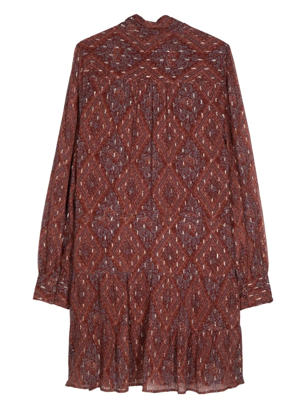 PAIGE Cleobelle tapestry-print minidress - Rood