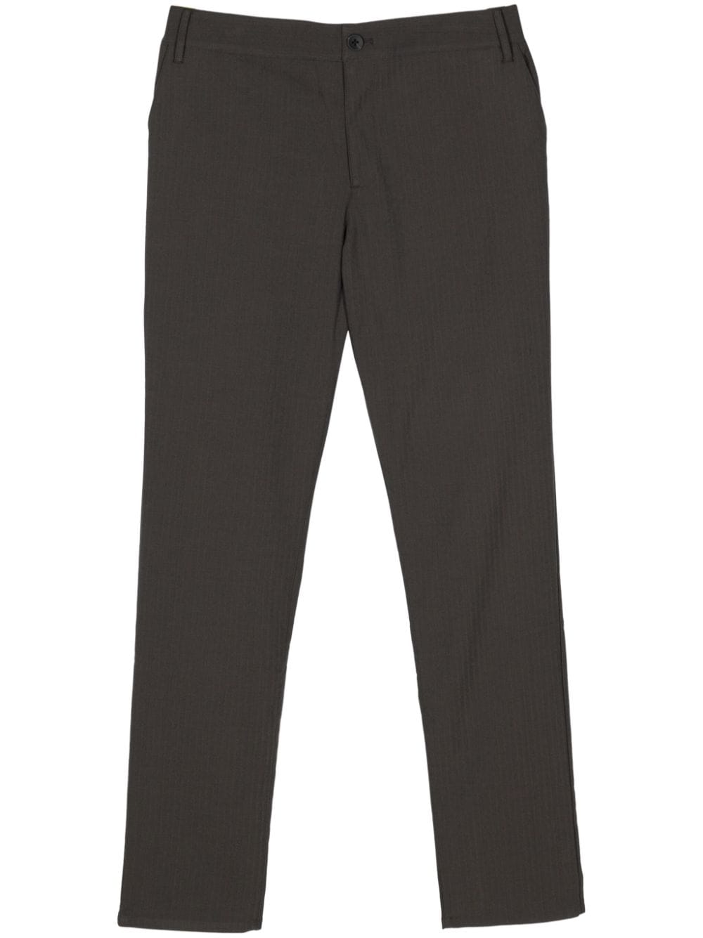 Paige Stafford Straight-leg Chino Trousers In Grey