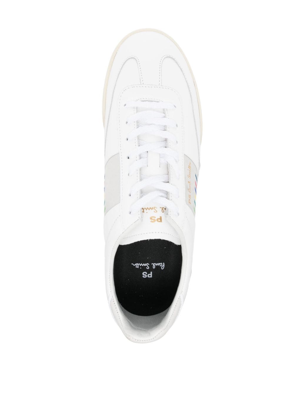 Shop Paul Smith Dover Leather Sneakers In White