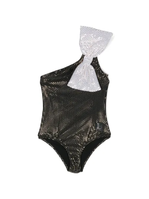 Balmain Kids bow-embellished swimsuit