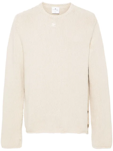 Courrèges suéter con aberturas y botones