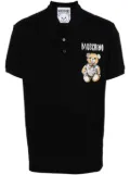 Moschino Teddy Bear cotton polo shirt - Black