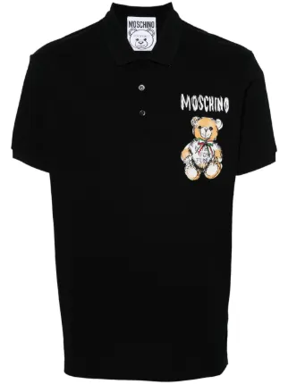 Sweat-shirt en coton biologique Moschino Teddy Bear - Noir
