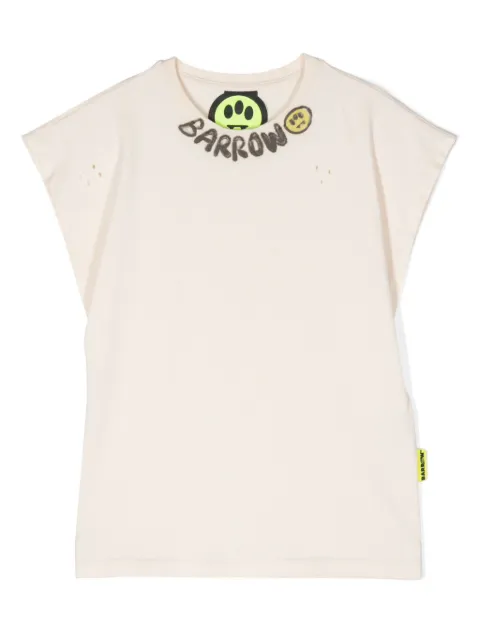 Barrow kids distressed-effect cotton T-shirt
