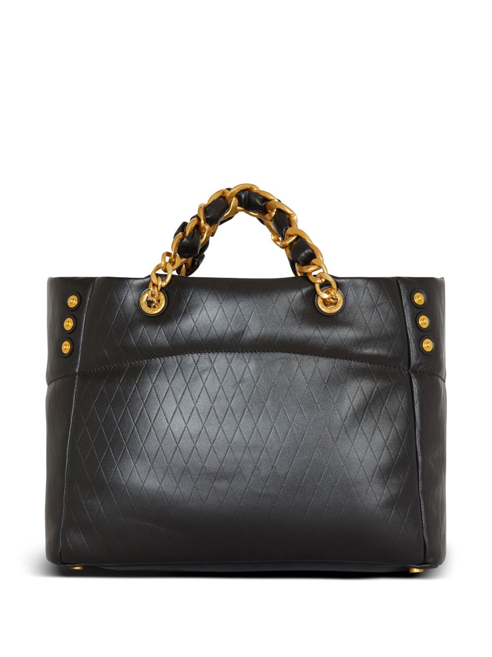 Shop Balmain 1945 Soft Tote Bag In Black