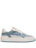 Balmain B-Court denim-panelled sneakers - White