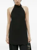St. Agni halterneck open-back top - Black