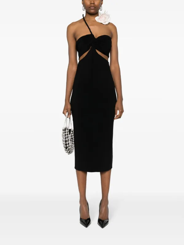 ワンピース MAGDA BUTRYM '30' dress Black Hooded cutout midi dress in black - Magda Butrym | Mytheresa