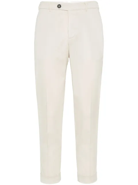 Brunello Cucinelli pantalones tipo chino de corte slim
