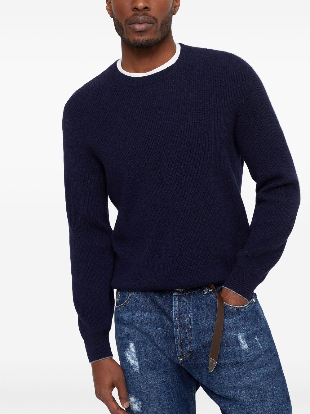 Brunello Cucinelli crew-neck cashmere jumper Men