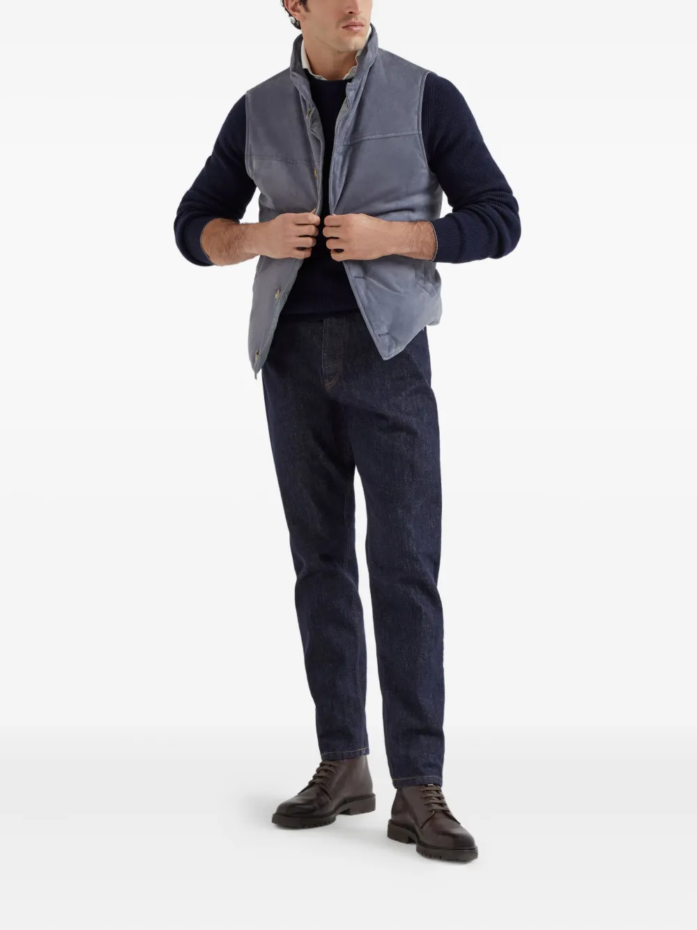 Brunello Cucinelli كنزة كشمير برقبة مستديرة | كنزات | Image 2