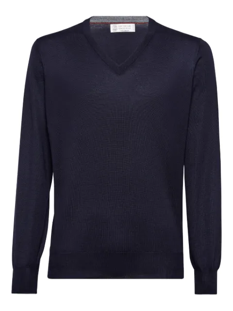 Brunello Cucinelli ribbed V-neck sweater