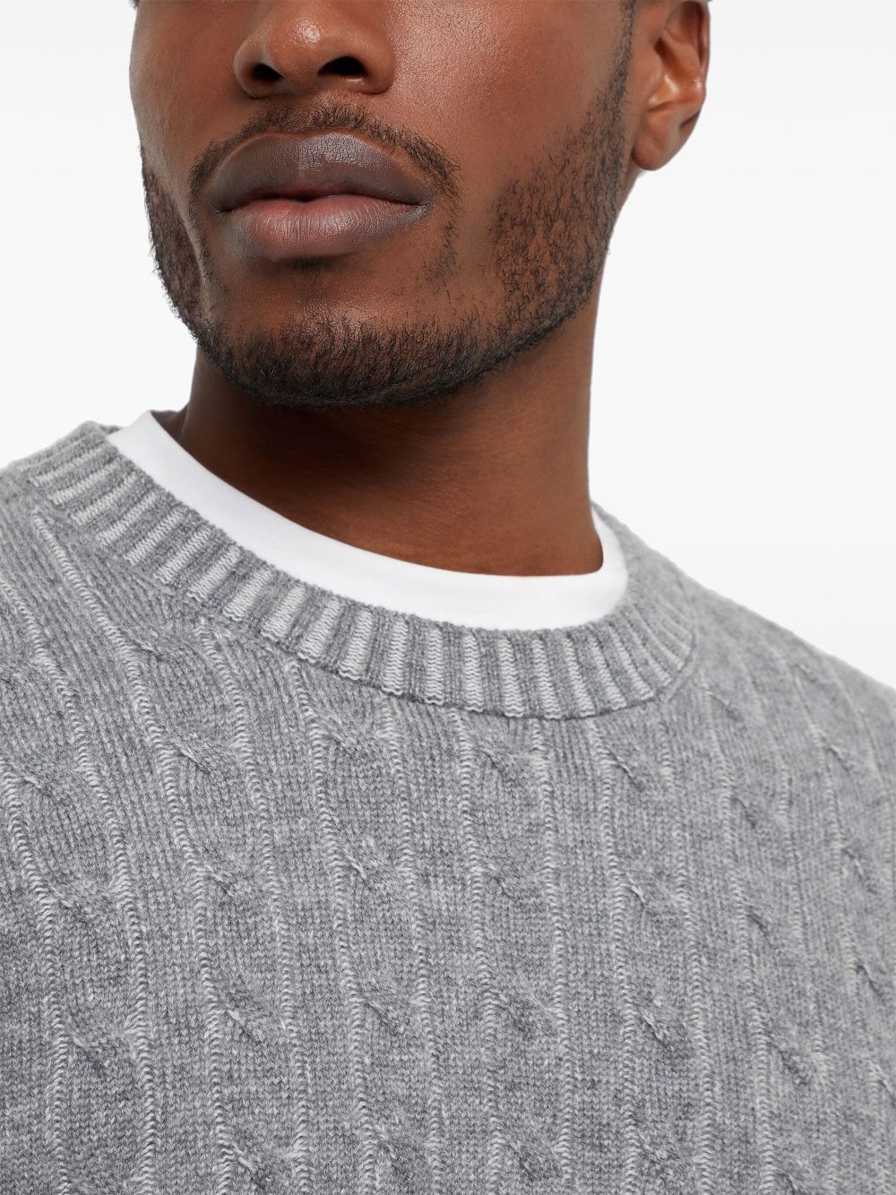 Brunello Cucinelli cable knit jumper Men