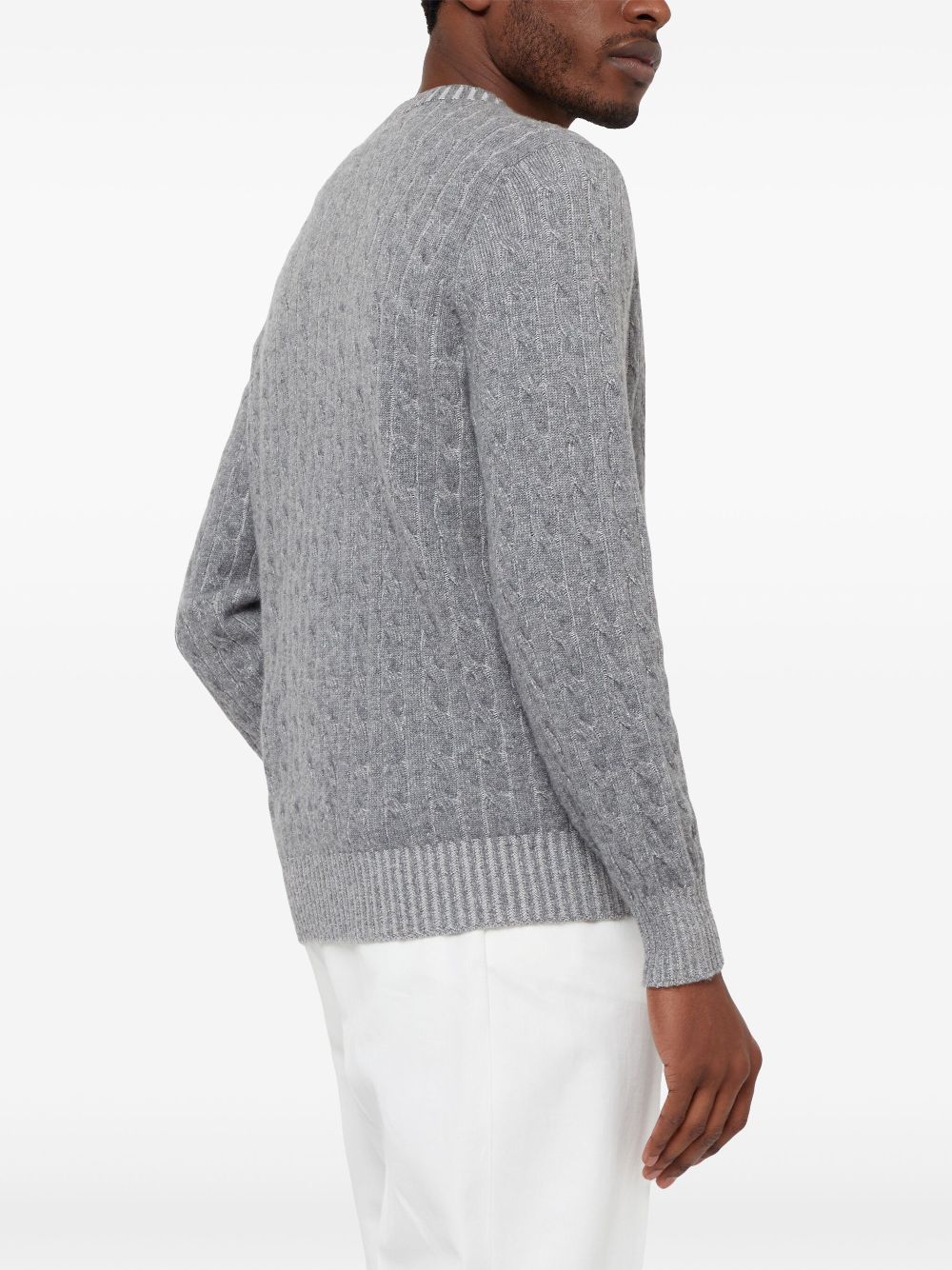 Brunello Cucinelli cable knit jumper Men