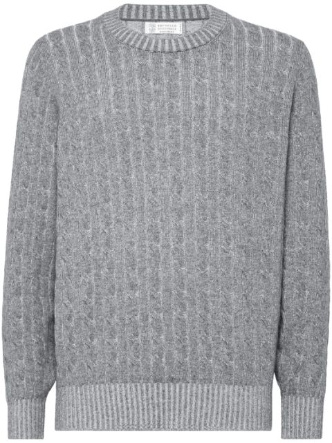 Brunello Cucinelli cable knit jumper Men