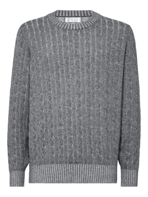 Pull en maille torsadée - Brunello Cucinelli - Modalova