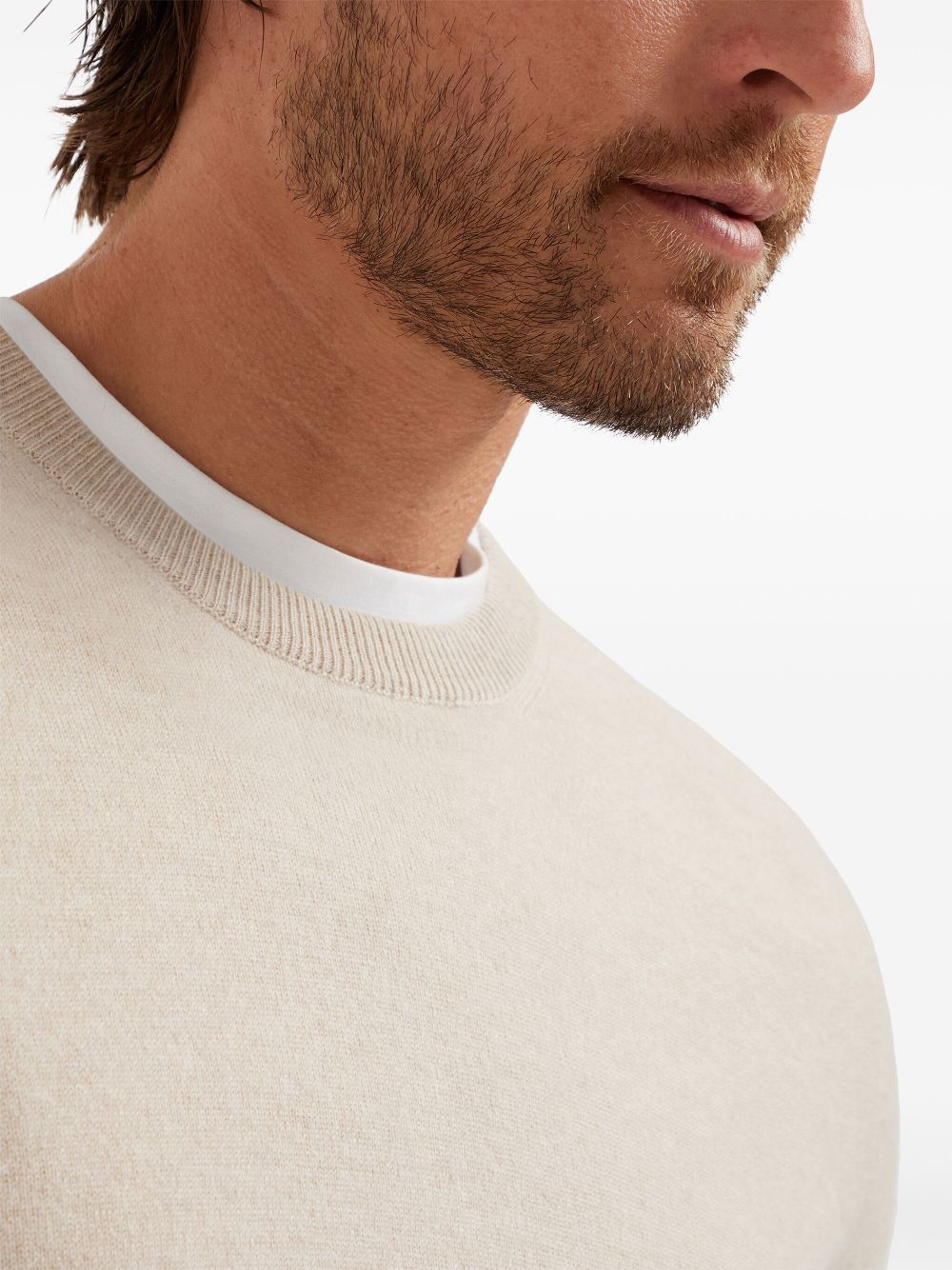 Brunello Cucinelli cashmere fitted jumper Men