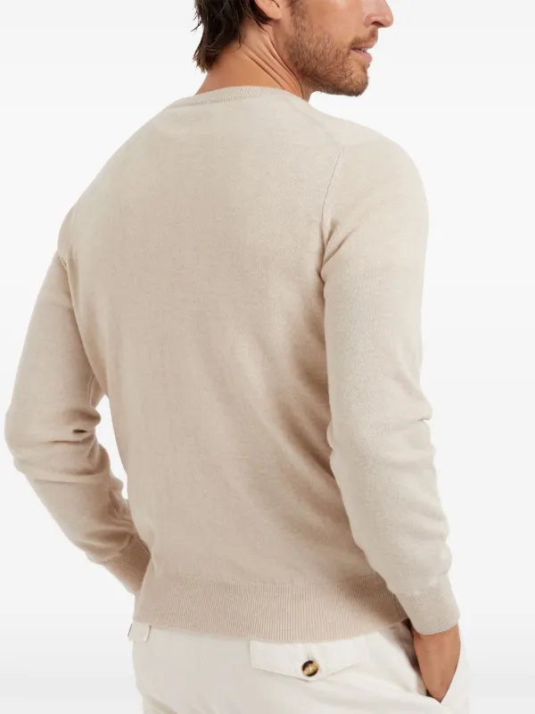 Cream fitted jumper best sale