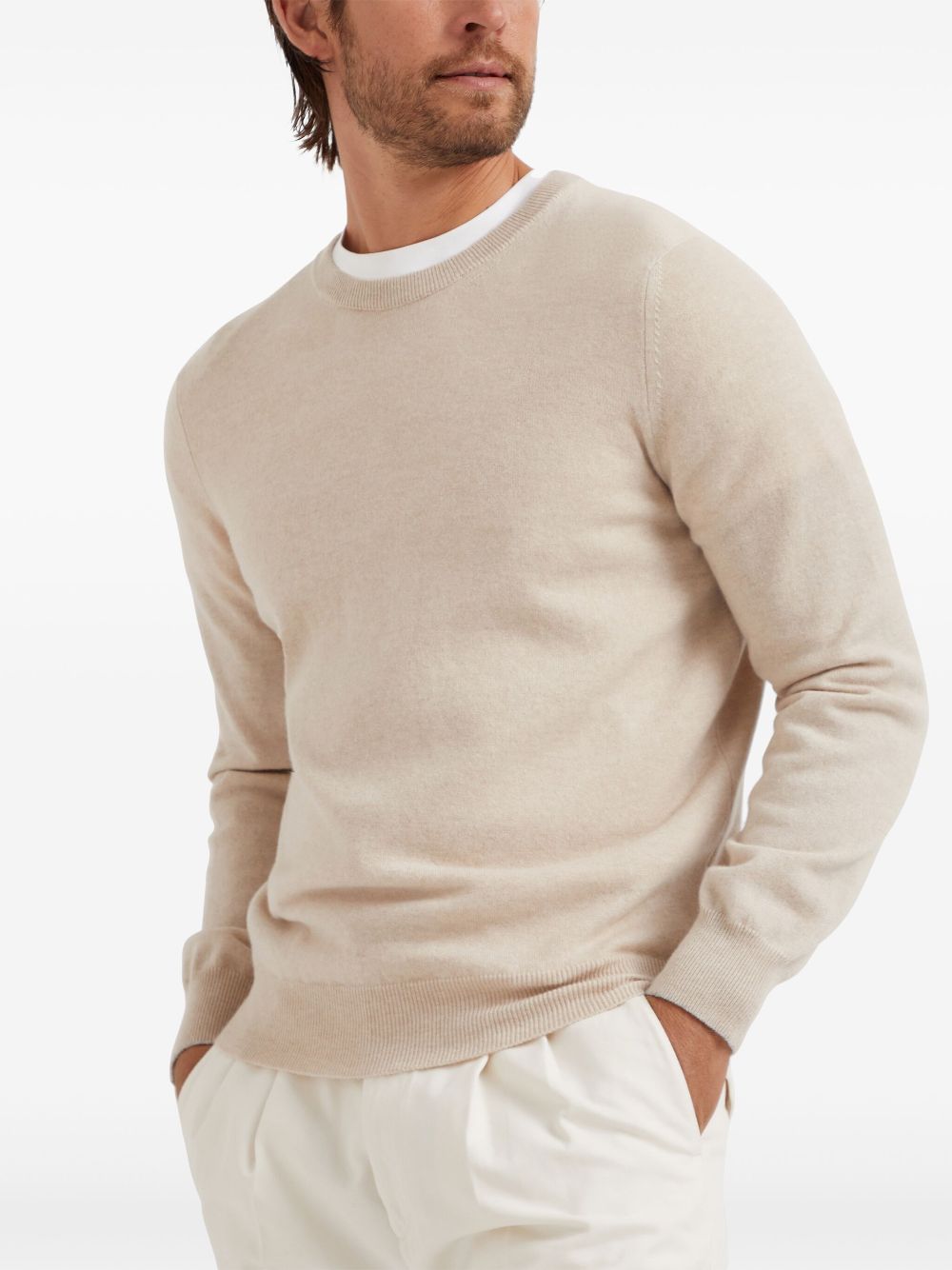 Brunello Cucinelli cashmere fitted jumper Men