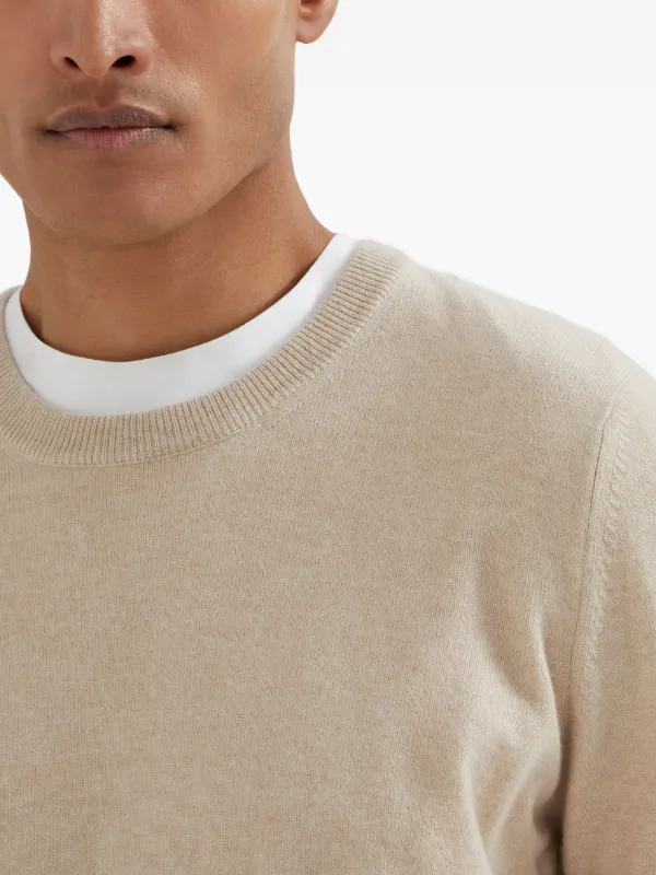 Brunello Cucinelli カシミア セーター | ニュートラル | FARFETCH JP
