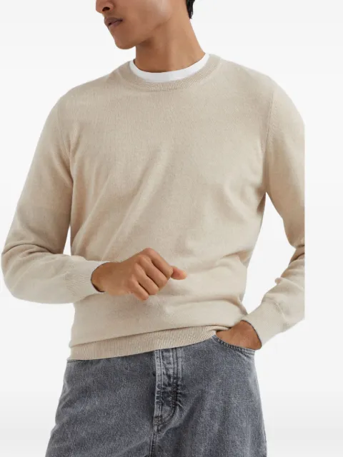Brunello Cucinelli cashmere fitted jumper