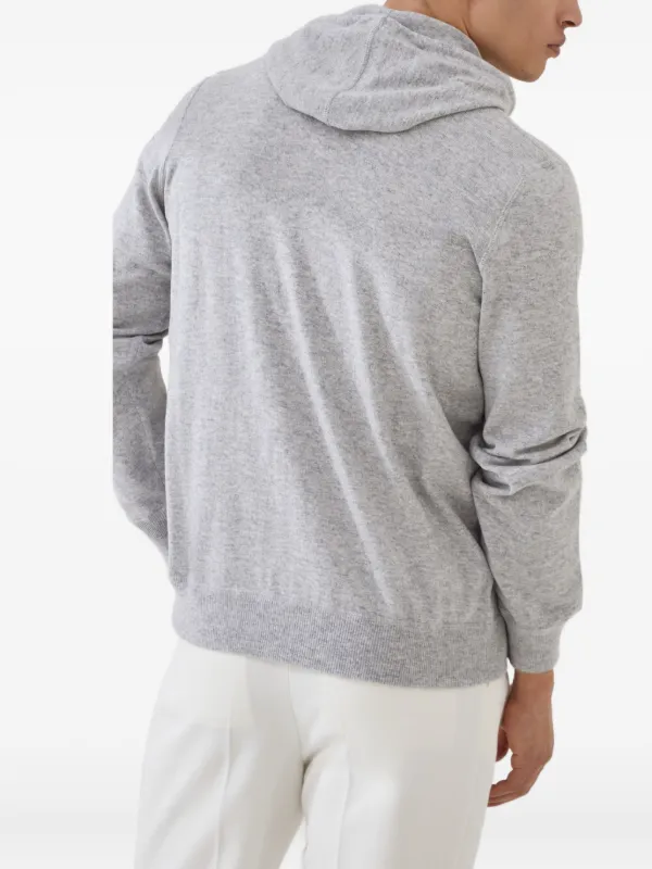 Brunello Cucinelli カシミア ジップ パーカー | グレー | FARFETCH JP