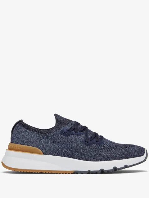 Brunello Cucinelli knitted lace-up sneakers