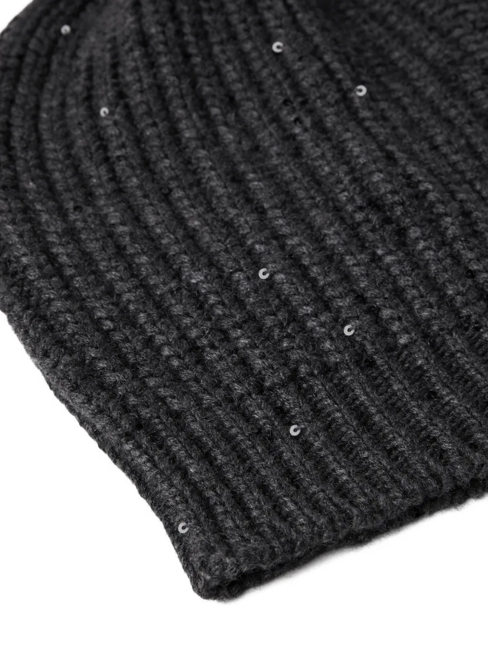  Brunello Cucinelli Chunky-knit Beanie Hat - Grey 
