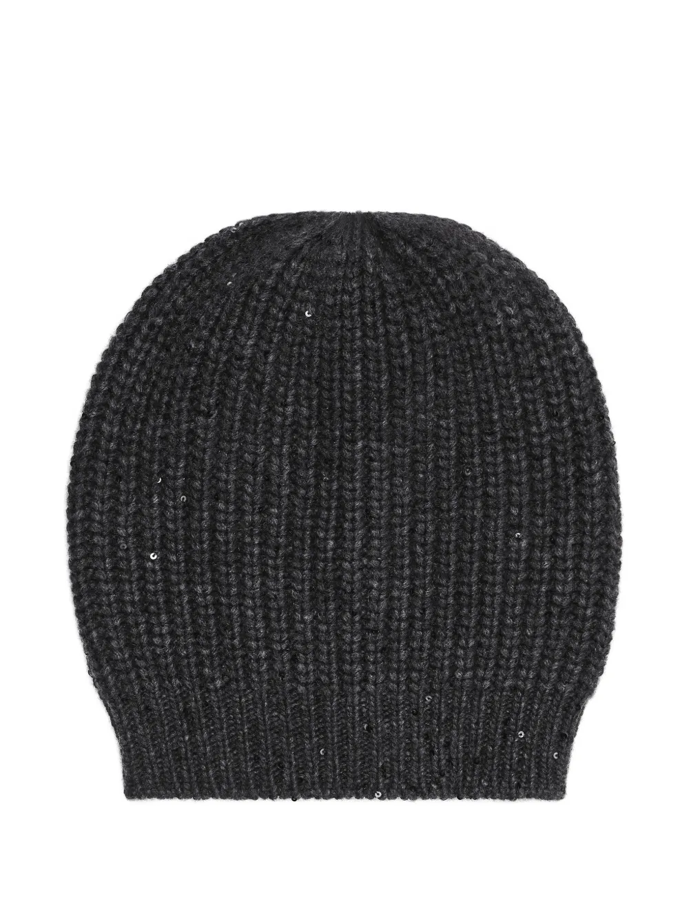  Brunello Cucinelli Chunky-knit Beanie Hat - Grey 