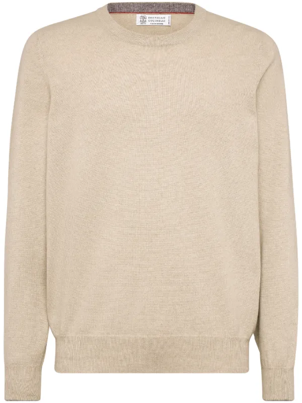 【送料&関税込】Brunello Cucinelli Crew Neck Fine Gauge Jump Brunello Cucinelli Men's Fine Gauge Crewneck Sweater