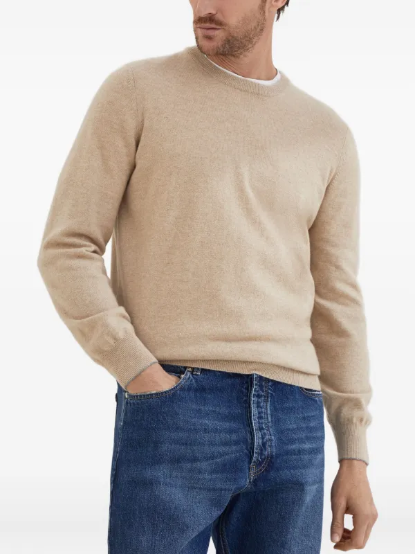 Brunello Cucinelli クルーネック セーター | ニュートラル | FARFETCH JP