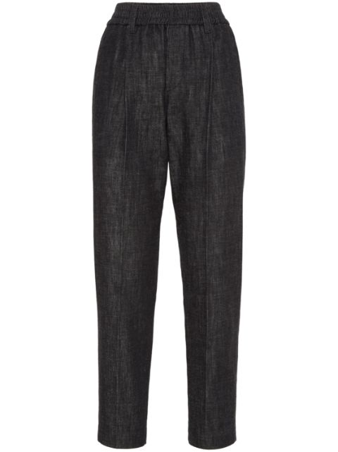 Brunello Cucinelli high-waisted tapered jeans Women