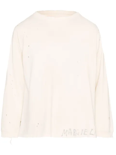 Maison Margiela Handwritten cotton sweatshirt