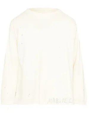 AMBUSH Monogram towelling-finish Sweatshirt | Neutrals | FARFETCH