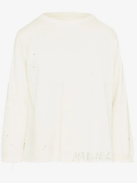 Maison Margiela Handwritten cotton sweatshirt