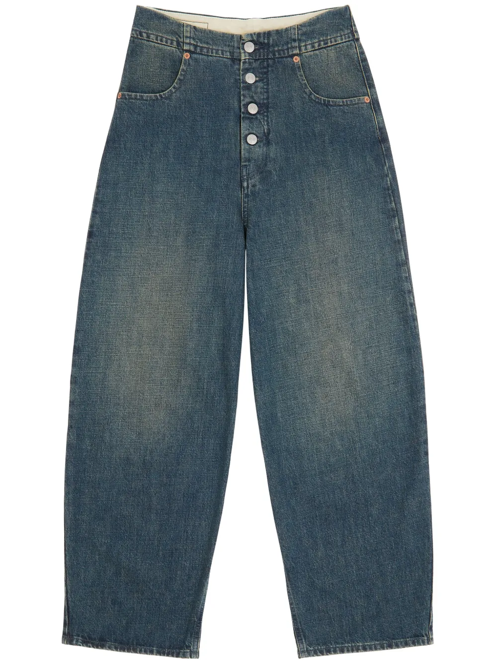 MM6 Maison Margiela Straight katoenen jeans Blauw