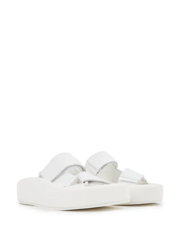 【関税&送料込み】Maison Margiela Sandals MM6 Maison Margiela Webbing Leather Sandals | White | FARFETCH