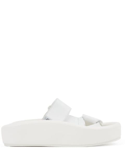 MM6 Maison Margiela sandales Webbing en cuir