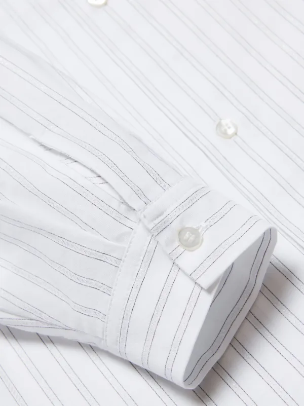 MM6 Maison Margiela Kids ストライプ シャツワンピース | ホワイト