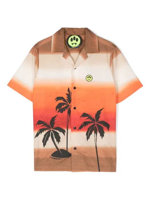 Barrow kids Camisa com estampa de palmeira