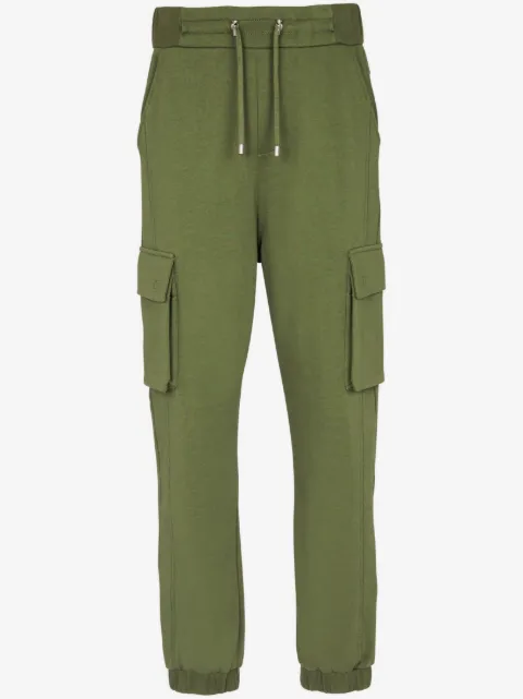 Balmain pants cargo con logo estampado