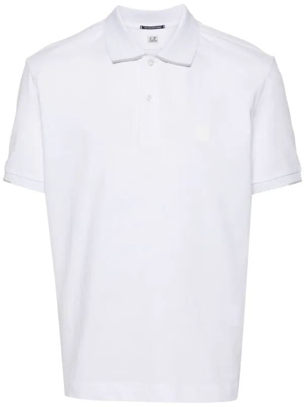 Cp company polo white hotsell