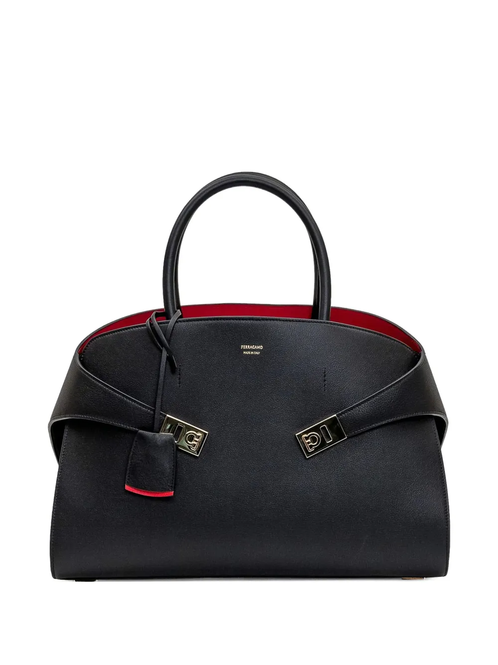 Ferragamo Borsa tote Hug media - Nero