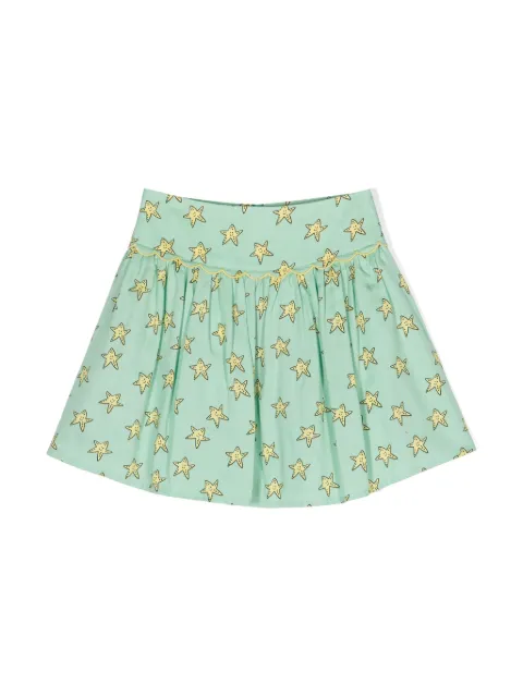 Stella McCartney Kids falda con estrellas estampadas