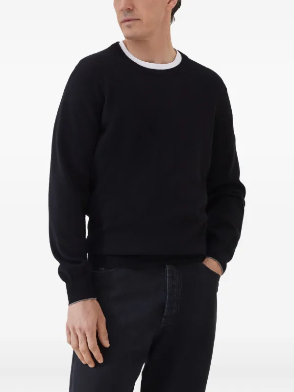 【極美品】BRUNELLO CUCINELLI ニット タートルネック カシミヤ Brunello Cucinelli タートルネック セーター | ブラック | FARFETCH JP