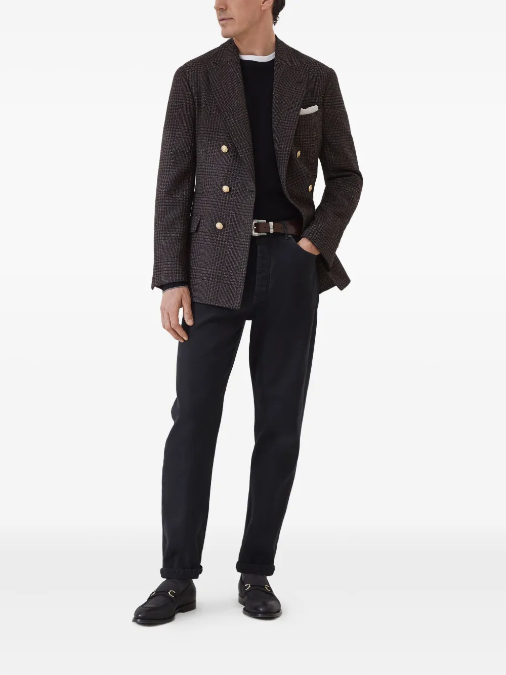 Brunello Cucinelli crew neck cashmere jumper | Knitted Sweaters | Image 2