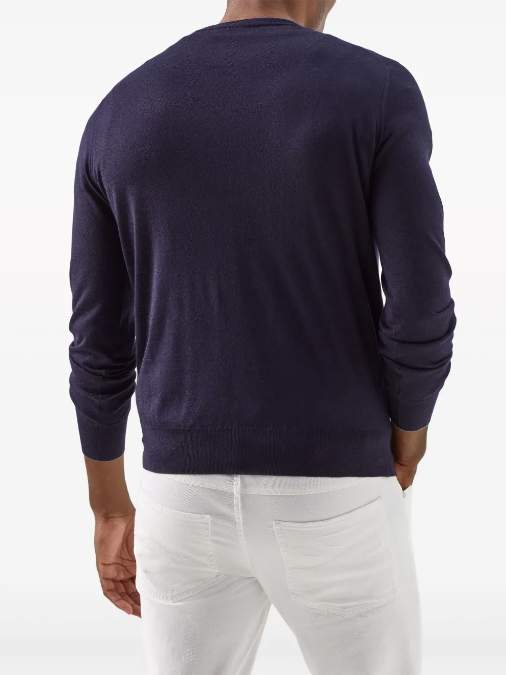 Brunello Cucinelli classic sweater Blauw